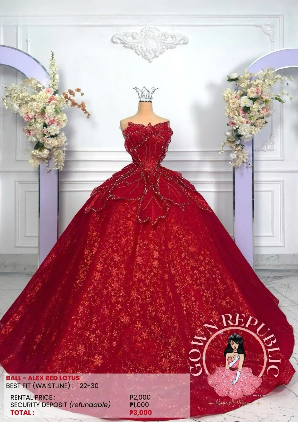 Ball Gowns: Red 216